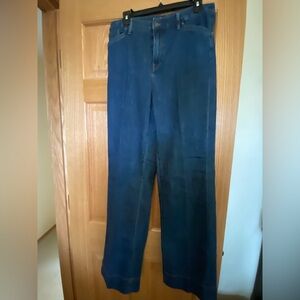 Chico’s  Blue Denim Trouser Jeans - 10 tall
